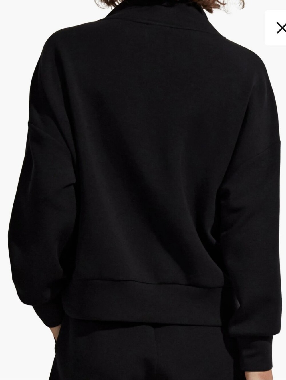 Varley Hawley Half Zip Sweatshirt Black Medium - Picture 4 of 9